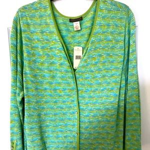 NWT Sigrid Olsen long sleeve dressy cardigan